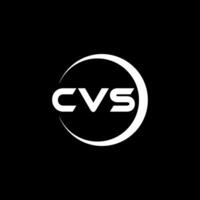 cvs brief logo ontwerp, inspiratie voor een uniek identiteit. modern elegantie en creatief ontwerp. watermerk uw succes met de opvallend deze logo. vector