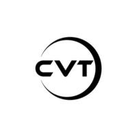 cvt brief logo ontwerp, inspiratie voor een uniek identiteit. modern elegantie en creatief ontwerp. watermerk uw succes met de opvallend deze logo. vector