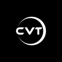 cvt brief logo ontwerp, inspiratie voor een uniek identiteit. modern elegantie en creatief ontwerp. watermerk uw succes met de opvallend deze logo. vector