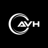 avh brief logo ontwerp, inspiratie voor een uniek identiteit. modern elegantie en creatief ontwerp. watermerk uw succes met de opvallend deze logo. vector