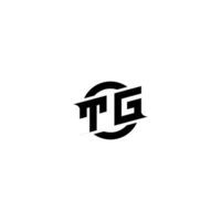 tg premie esport logo ontwerp initialen vector