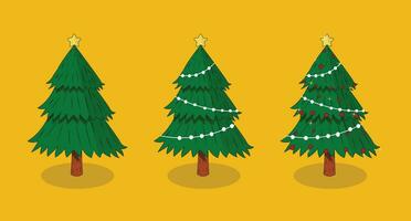 ilustration vector van Kerstmis boom. geschikt voor ontwerp poster kerstmis, enz