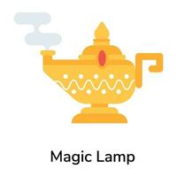 modieus magie lamp vector