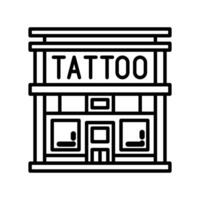 tatoeëren salon in vector. illustratie vector