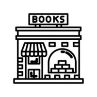 boeken winkelicoon in vector. illustratie vector