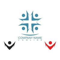 brief m mensen logo familie samenspel netwerken modern embleem teken symbool logotype vector