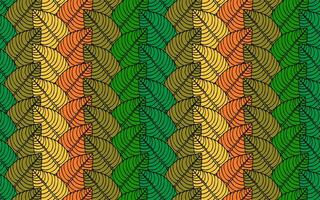 vector patroon bestaande van kleurrijk bladeren. blad patroon. patroon voor kleding stof, textiel, ontwerp en decoratie.