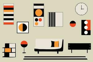 meetkundig vorm illustratie minimalistische voor poster banier abstract geometrie patroon artwork vector