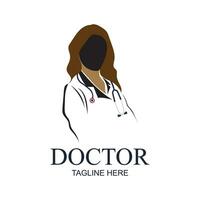 medisch dokter, dokter icoon met stethoscoop teken. bewerkbare vector symbool illustraties, dokter en medisch personeel logos en symbolen