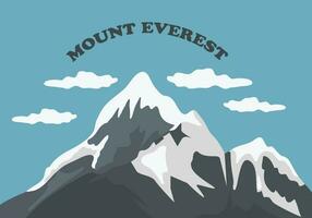 monteren Everest vector illustraties. avontuur achtergrond