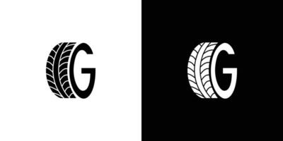 de brief g band logo ontwerp is uniek en modern vector