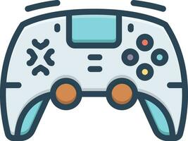 kleur icoon voor controllers vector