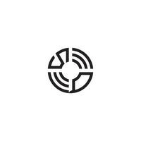 qs cirkel lijn logo eerste concept met hoog kwaliteit logo ontwerp vector