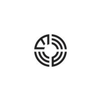 wij cirkel lijn logo eerste concept met hoog kwaliteit logo ontwerp vector