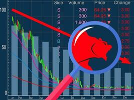 beer markt en rood pijl neerwaartse neiging lijn. bearish markt concept vector