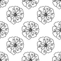 zomer naadloos patroon met bloemen tekening voor decoratief afdrukken, omhulsel papier, groet kaarten, behang en kleding stof vector