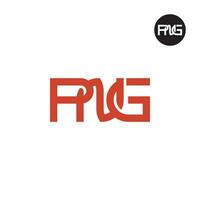 brief PNG monogram logo ontwerp vector