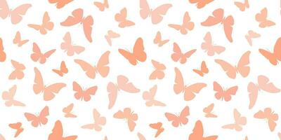 naadloos patroon met silhouetten van abstract vlinders. delicaat zomer abstract gemakkelijk achtergrond. vector grafiek.
