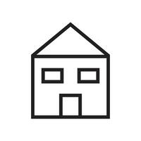 huis schets icoon geïsoleerd vector illustratie