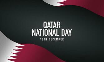 qatar nationale dag achtergrondontwerp. vector