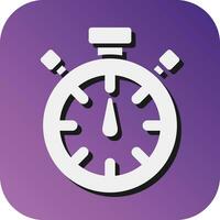 stopwatch vector glyph helling achtergrond icoon voor persoonlijk en reclame gebruiken.