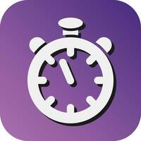 stopwatch vector glyph helling achtergrond icoon voor persoonlijk en reclame gebruiken.