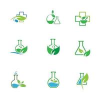 logo voor natuurlijke geneeskunde vector