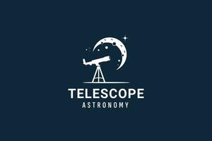 telescoop logo vector icoon illustratie