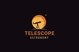 telescoop logo vector icoon illustratie