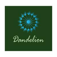 paardebloem logo vector symbool ontwerp