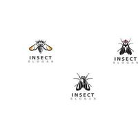 vliegen insect eenvoudige minimalistische vector logo afbeelding ontwerpstijl