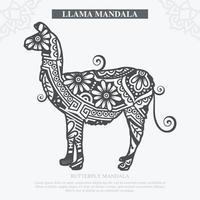 lama mandala vector. vintage decoratieve elementen. oosters patroon, vectorillustratie. vector