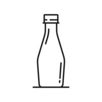 yoghurt, mayonaise, ketchup in plastic fles icoon vector