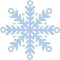 schattig single sneeuwvlok vector klem kunst, hand- getrokken sneeuw illustratie, winter vakantie decoratie element