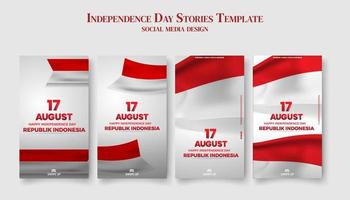 17 augustus. Indonesië gelukkige onafhankelijkheidsdag. perfect voor wenskaarten, banners en textuur vector