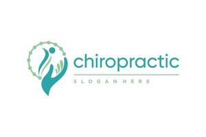 chiropractie logo ontwerp element vector icoon idee met creatief concept stijl