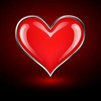 Valentijnsdag hart. groet kaart. vector illustratie