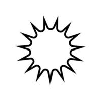 zonnestraal pictogrammen vector. starburst badges symbool. prijs sticker illustratie teken. ontwerp elementen voor promo, voegt toe en aanbiedingen. vector