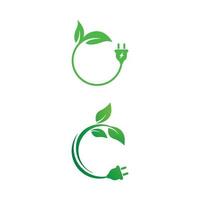 eco power vector pictogram ontwerp illustratie