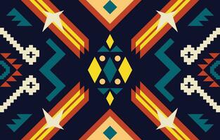aztec patroon. gemakkelijk naar verandering kleur. naadloos geometrie. western handgemaakt zadel deken tapijt patroon, los engelen, vector