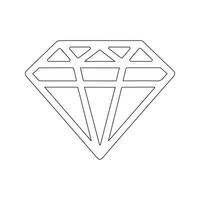 vector diamant symbool voor online en mobiel apps. diamant juwelen net zo een Mark en embleem