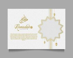 elegant Ramadan kareem achtergrond, voor poster, kader concept, folder, poster. vector