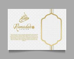 elegant Ramadan kareem achtergrond, voor poster, kader concept, folder, poster. vector