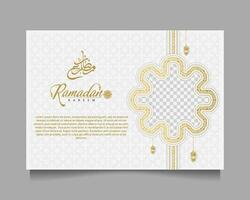 elegant Ramadan kareem achtergrond, voor poster, kader concept, folder, poster. vector