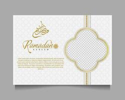 elegant Ramadan kareem achtergrond, voor poster, kader concept, folder, poster. vector