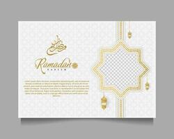 elegant Ramadan kareem achtergrond, voor poster, kader concept, folder, poster. vector
