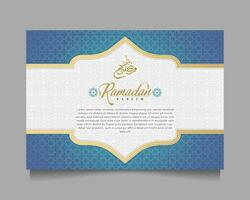 elegant Ramadan kareem achtergrond, voor poster, kader concept, folder, poster. vector