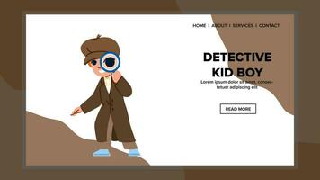 zoeken detective kind jongen vector