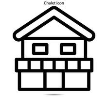 chalet icoon, vector illustrator