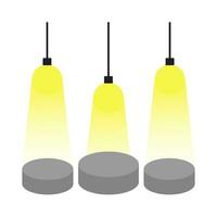 bliksem lamp geel illustratie vector